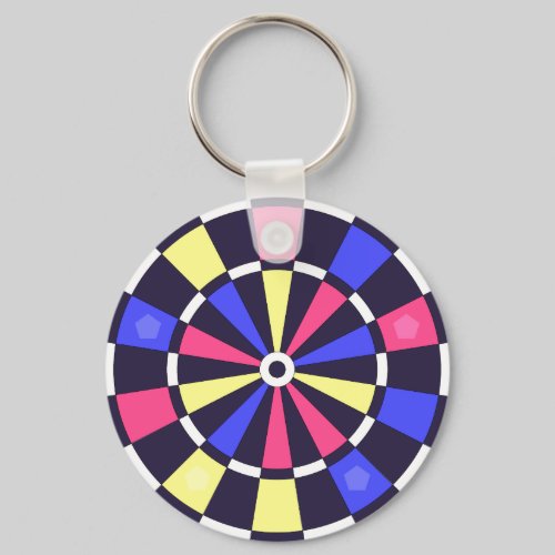 カラフルダーツボード キーホルダー