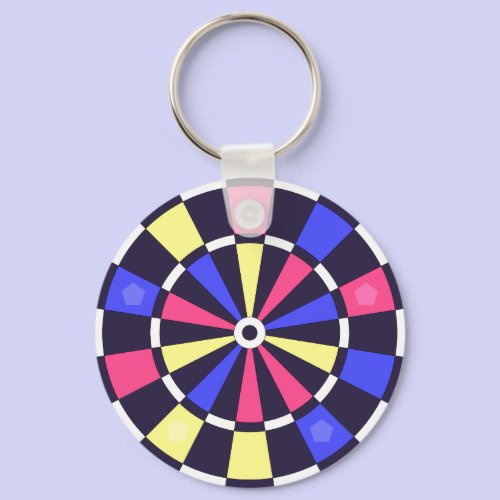 カラフルダーツボード キーホルダー