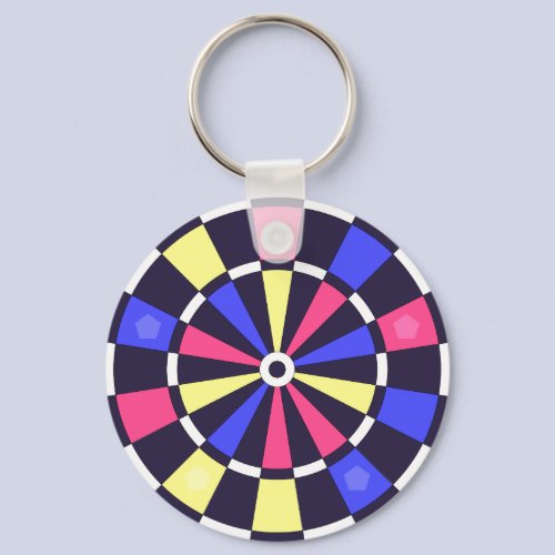 カラフルダーツボード キーホルダー