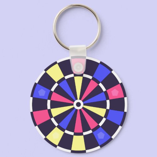カラフルダーツボード キーホルダー