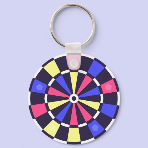 カラフルダーツボード キーホルダー