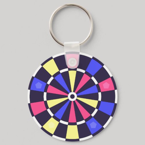 カラフルダーツボード キーホルダー
