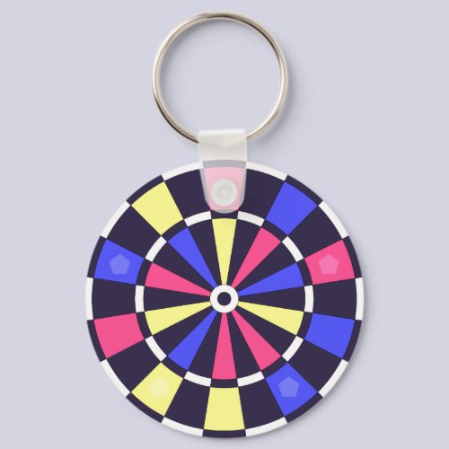 カラフルダーツボード キーホルダー
