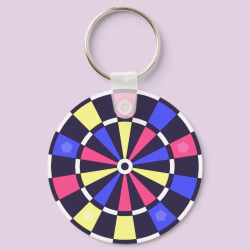 カラフルダーツボード キーホルダー