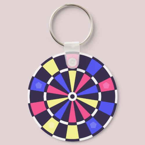 カラフルダーツボード キーホルダー