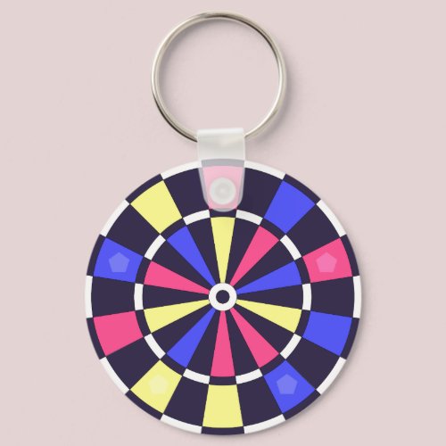 カラフルダーツボード キーホルダー