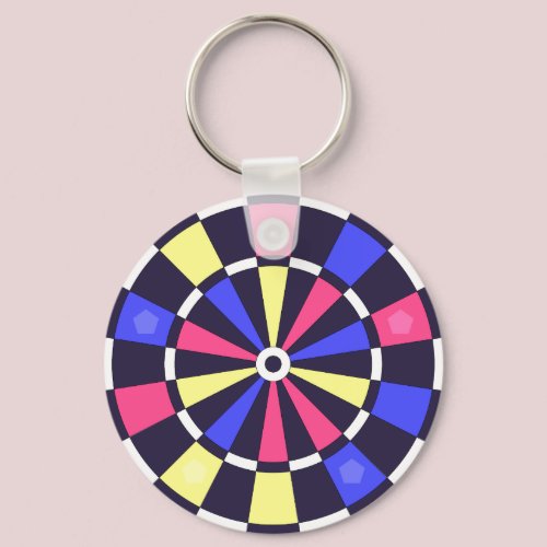 カラフルダーツボード キーホルダー