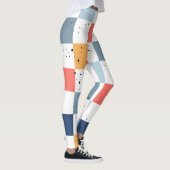 カラフルチェッカーボードパターン レギンス (右)