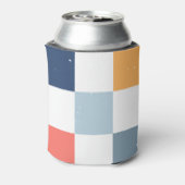 カラフルチェッカーボードパターン 缶クーラー (缶裏面)