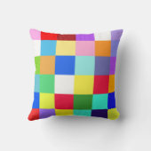 カラフルチェック クッション (裏面)