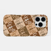 カラフルチェロ柄 iPhoneケース (裏面横)