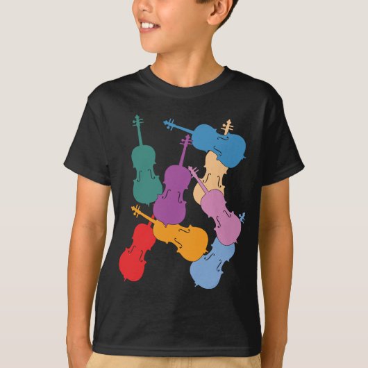 カラフルチェロ Tシャツ (正面)