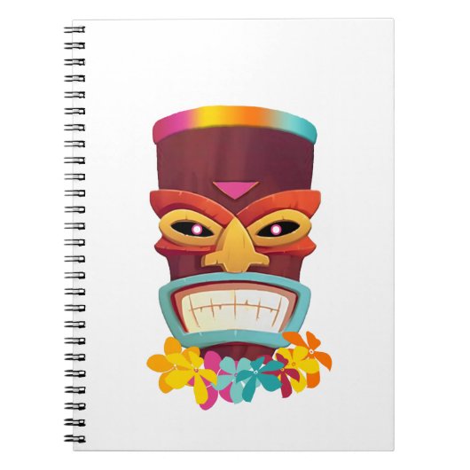 カラフルチキと花 ノートブック (正面)