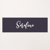 カラフルチャクラの花パーソナライズされた ヨガマット (裏面(横))