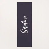 カラフルチャクラの花パーソナライズされた ヨガマット (裏面)