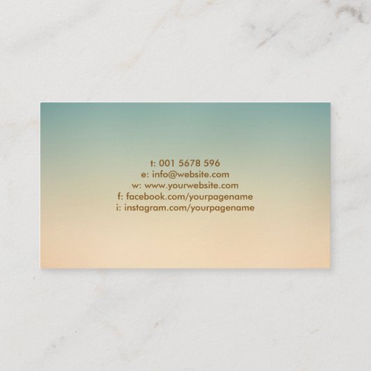 カラフルチャクラ付き生命の木 名刺 (裏面)