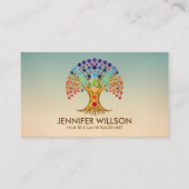 カラフルチャクラ付き生命の木 名刺 (正面)