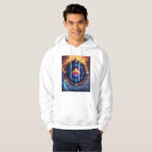 カラフルチャクラTシャツ パーカ (正面フル)