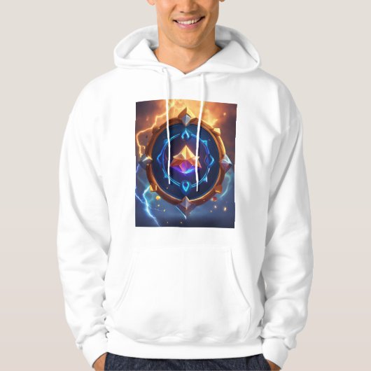 カラフルチャクラTシャツ パーカ (正面)