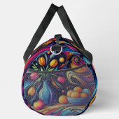 カラフルチューリップと新鮮なオレンジ ダッフルバッグ (右)