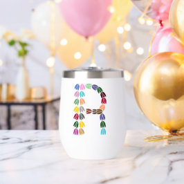 カラフルチューリップのイニシャル「R」