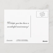 カラフルチューリップ記念日はがき ポストカード (裏面)