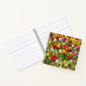 カラフルチューリップ&ダッフォジル花ノート ノートブック (内部)