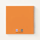 カラフルチューリップ&ダッフォジル花ノート ノートブック (裏面)