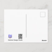 カラフルチューリップDIYはがき ポストカード (裏面)