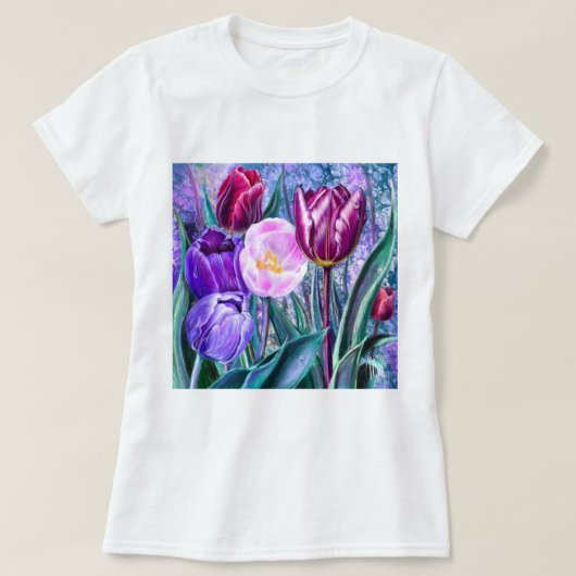 カラフルチューリップTシャツ Tシャツ (デザイン正面)