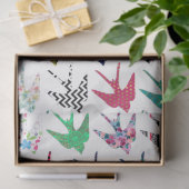 カラフルツバお洒落メの鳥の型 薄葉紙 (ギフト)