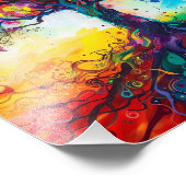 カラフルツリーオブライフレインボーセレニティ自然アート フォトプリント            (角)