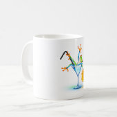 カラフルツリーフロッグカクテルグラス コーヒーマグカップ (正面左)
