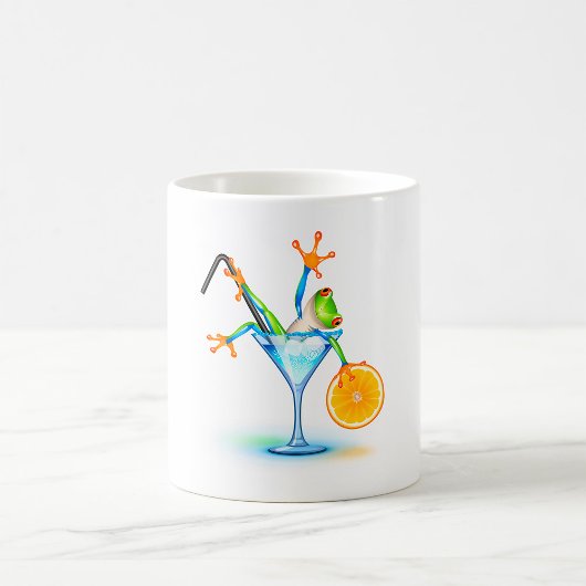 カラフルツリーフロッグカクテルグラス コーヒーマグカップ