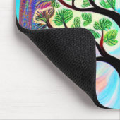 カラフルツリー・オブ・ライフ・マウスパッド マウスパッド (コーナー)