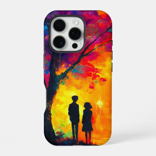 カラフルツリー オブ ラブ iPhoneケース (裏面)