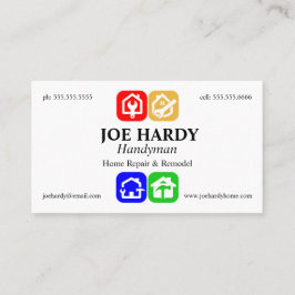 カラフルツールと住宅請負業者ビルダ 名刺