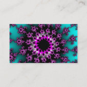 カラフルティール(緑がかった色)と黒い目 名刺 (正面)