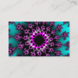 カラフルティール（緑がかった色）と黒い目 名刺