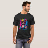 カラフルテディベアサングラス Tシャツ (正面フル)