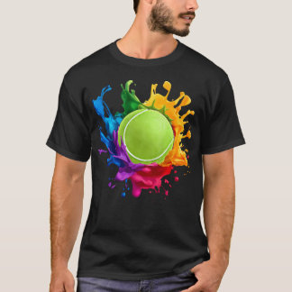 カラフルテニススポーツギア Tシャツ