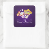 カラフルディアデロスムエルトス |ステッカー スクエアシール (バッグ)