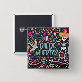 カラフルディアデロスムエルトス | ボタン 缶バッジ (正面&裏面)