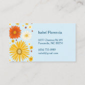 カラフルデイジーソフトブルー 名刺 (裏面)