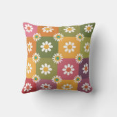 カラフルデイジーパッチワーク クッション (裏面)