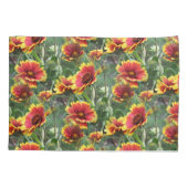 カラフルデイジーフラワー自然 枕カバー (裏面)