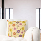 カラフルデイジー山花模様 クッション