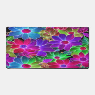 カラフルデイジー抽象芸術- Desk Mat デスクマット