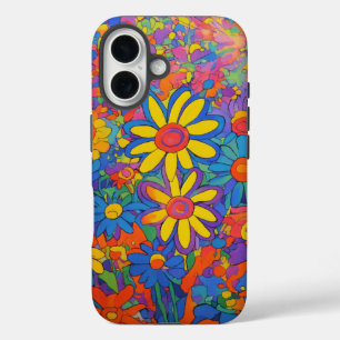 カラフルデイジー爆発 iPhone 16ケース