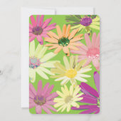 カラフルデイジー第1誕生日 招待状 (裏面)